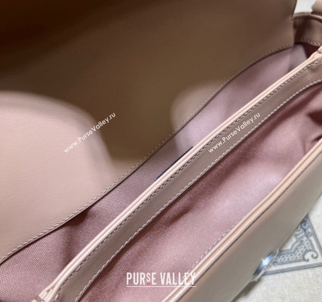 Gucci GG Marmont shoulder bag 734814 leather Nude with Brass hardware 2024 (dlh-23122207)