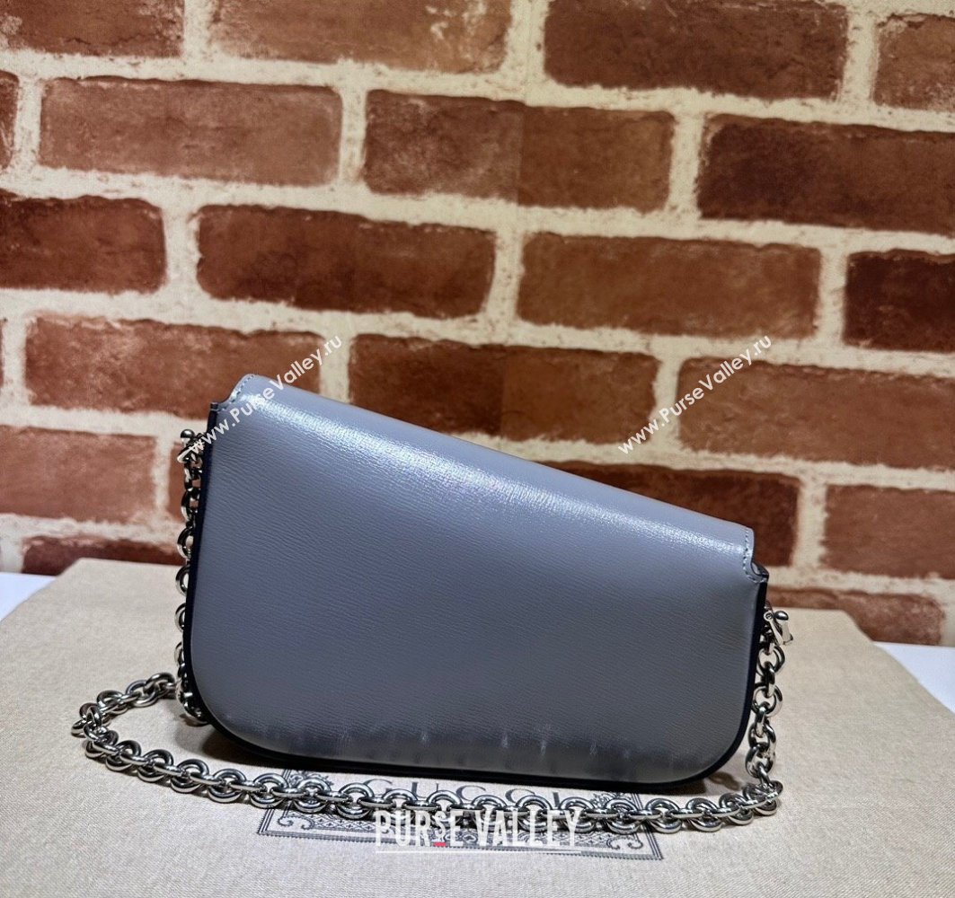 Gucci Horsebit 1955 Mini shoulder bag 774209 Leather Gray (dlh-23122108)