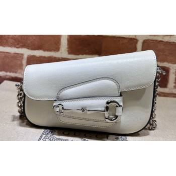 Gucci Horsebit 1955 Mini shoulder bag 774209 Leather White (dlh-23122106)
