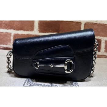 Gucci Horsebit 1955 Mini shoulder bag 774209 Leather Black (dlh-23122105)