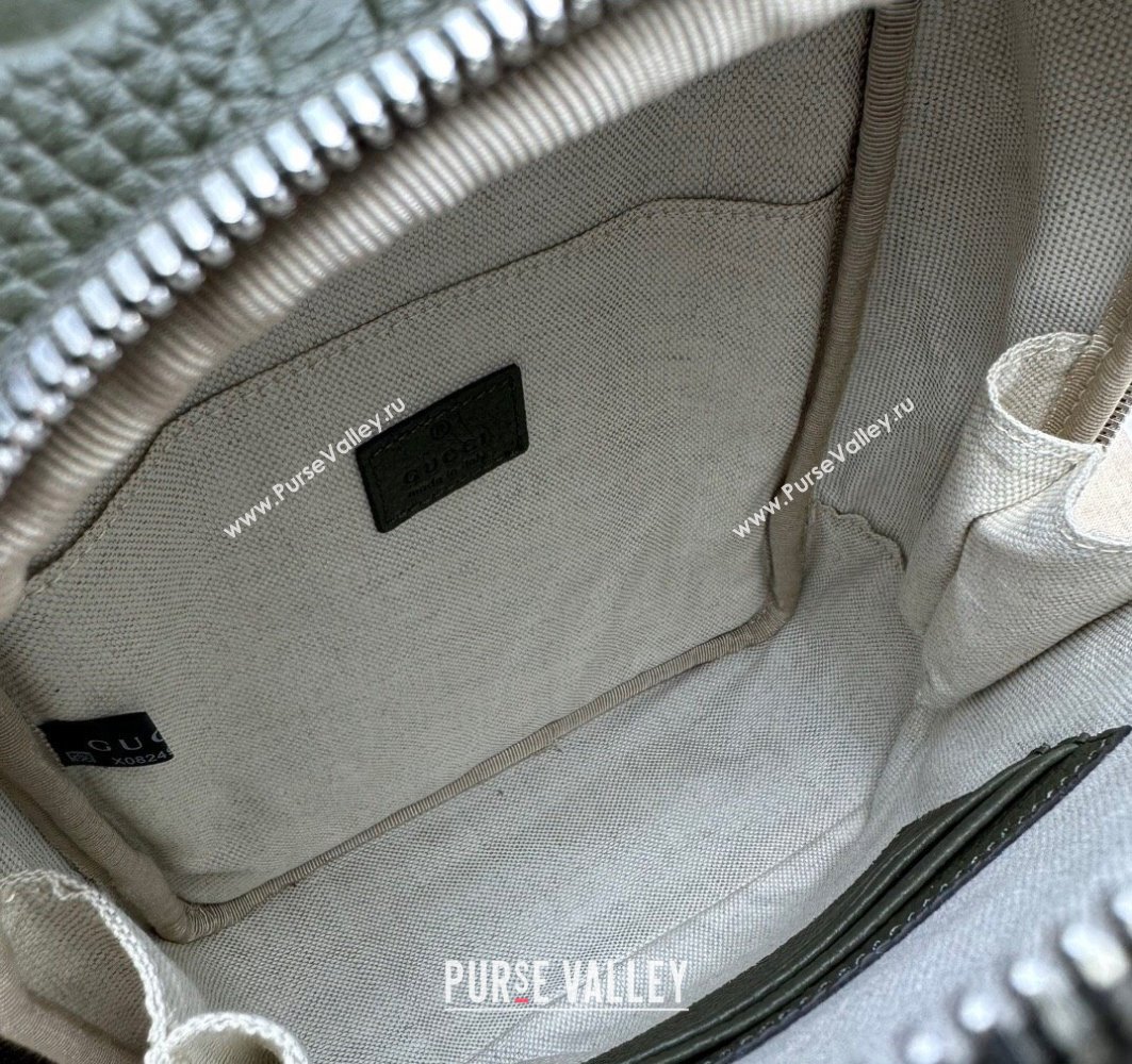 Gucci Jumbo GG Leather crossbody bag 766937 Green (dlh-23122226)