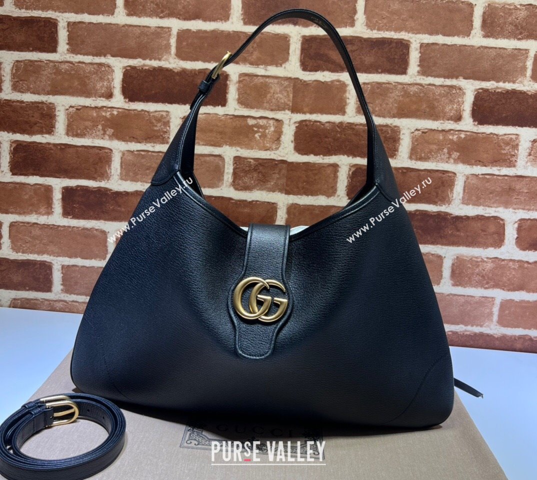 Gucci Aphrodite large shoulder bag 726322 leather Black 2024 (dlh-23122136)