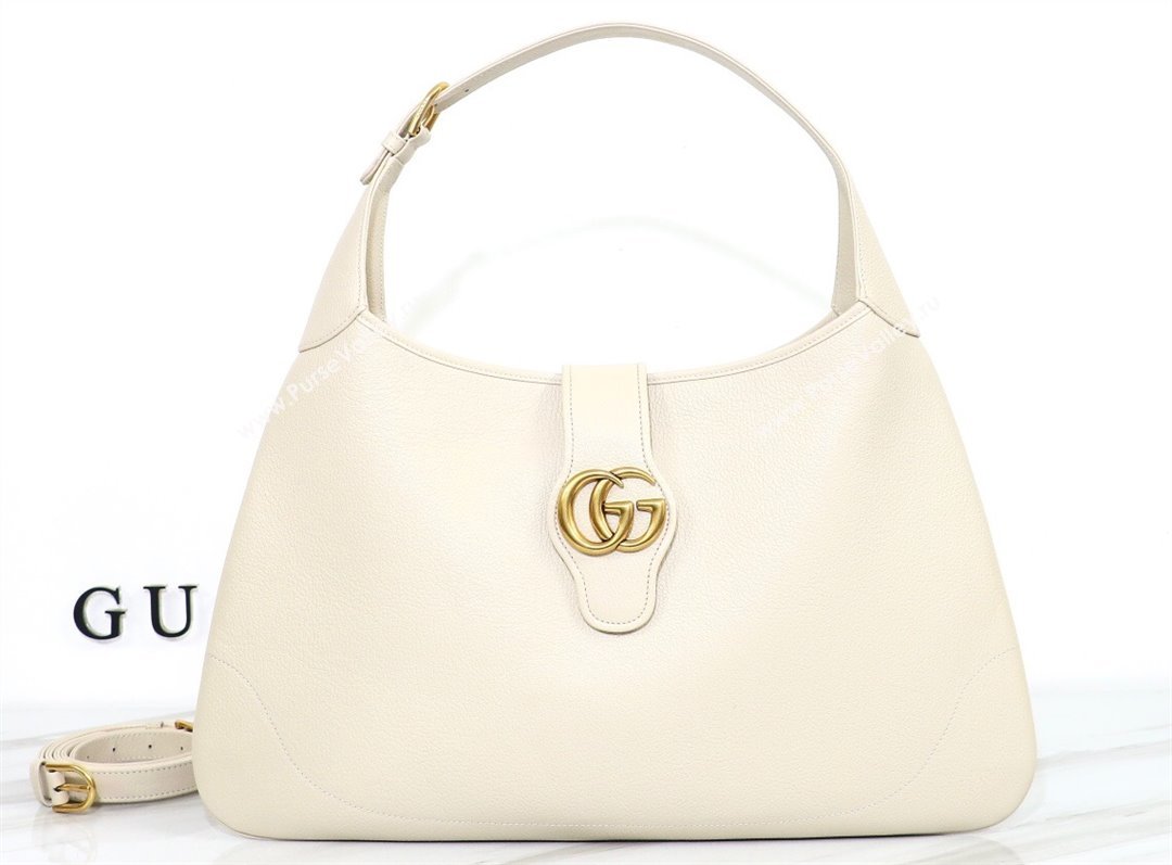 Gucci Aphrodite large shoulder bag 726322 leather White 2024 (dlh-23122137)