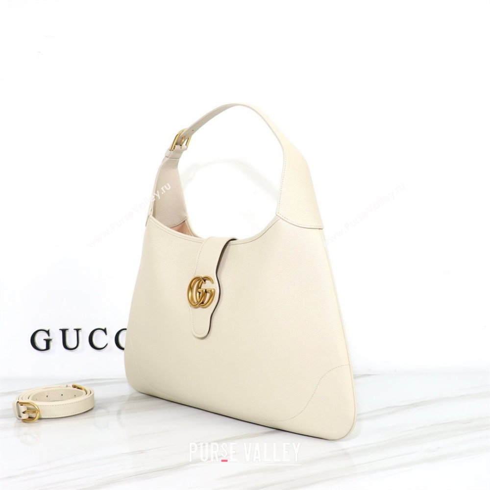 Gucci Aphrodite large shoulder bag 726322 leather White 2024 (dlh-23122137)