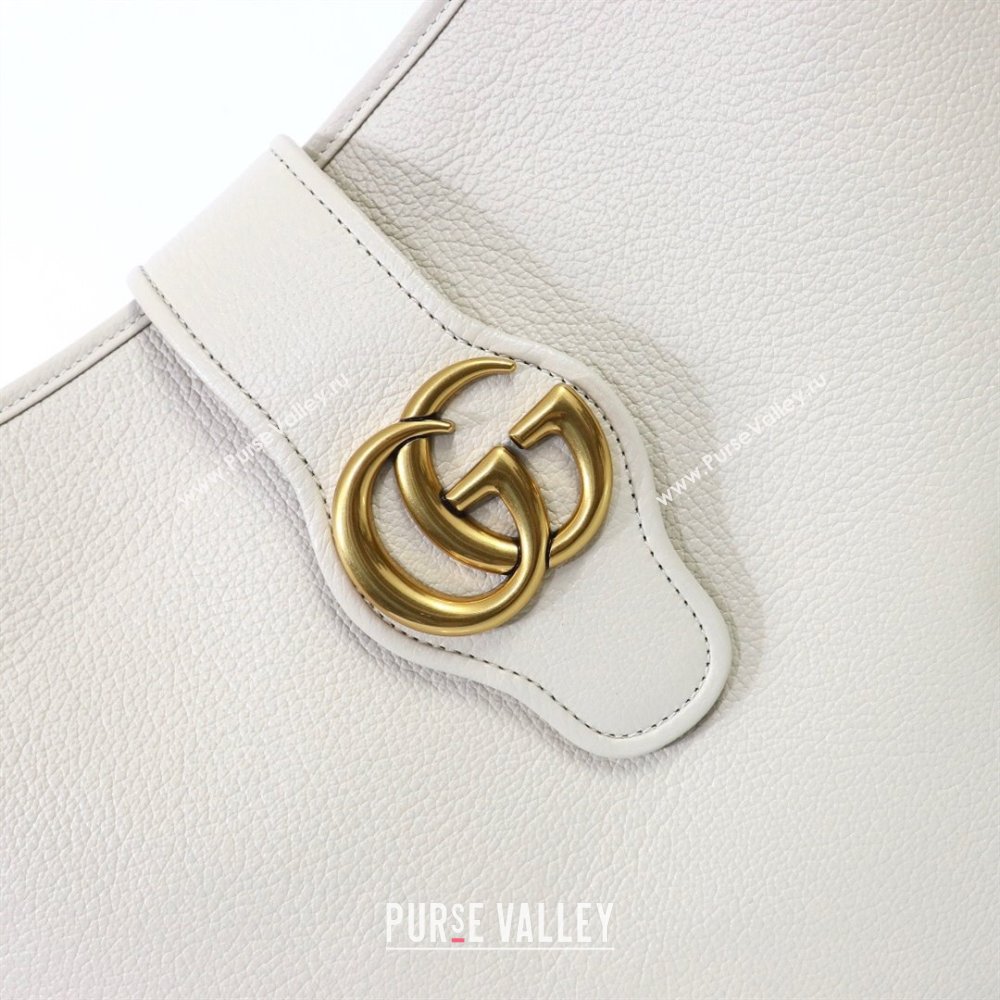 Gucci Aphrodite large shoulder bag 726322 leather White 2024 (dlh-23122137)