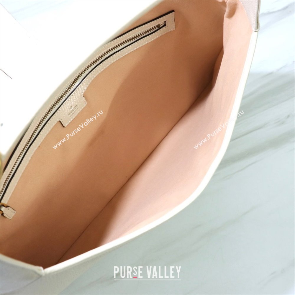 Gucci Aphrodite large shoulder bag 726322 leather White 2024 (dlh-23122137)