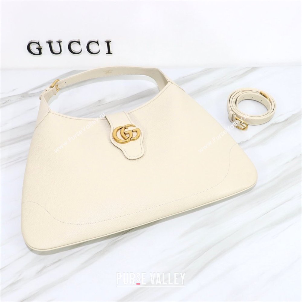 Gucci Aphrodite large shoulder bag 726322 leather White 2024 (dlh-23122137)