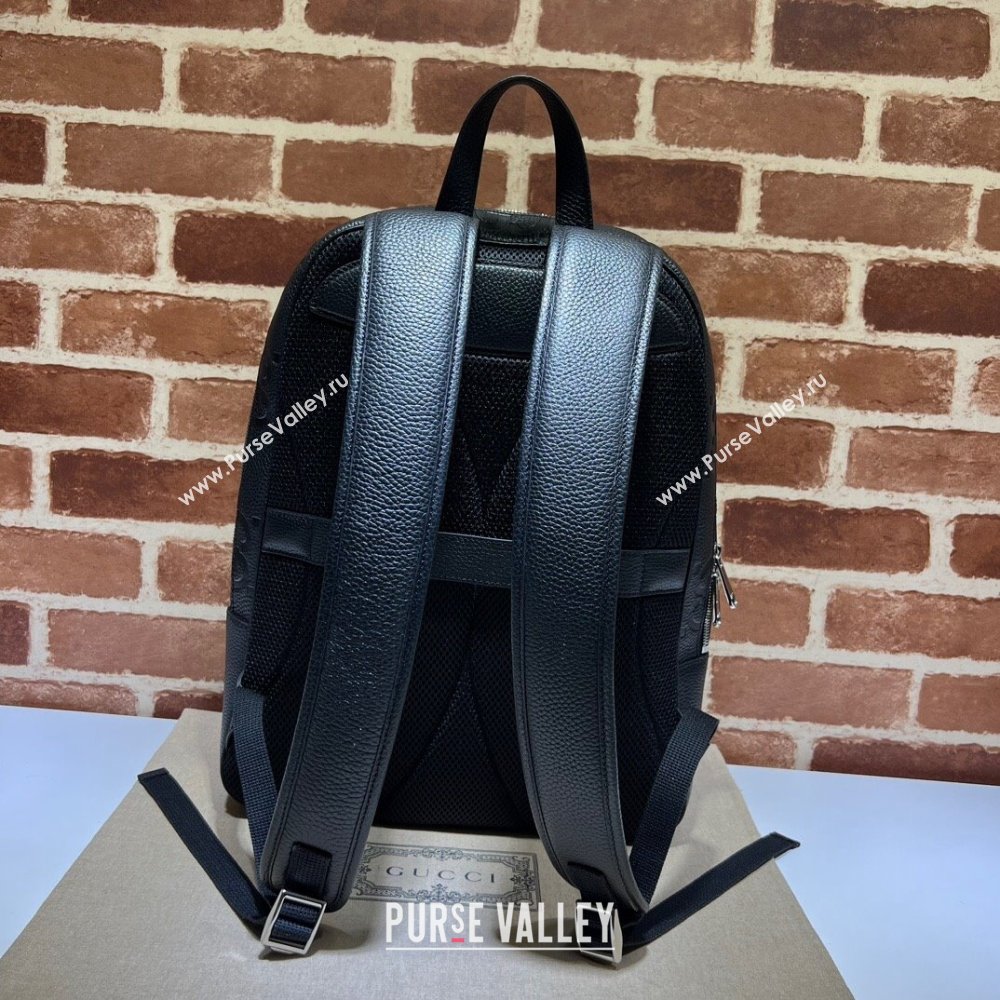 Gucci Jumbo GG Leather Large backpack bag 766932 Black (dlh-23122214)