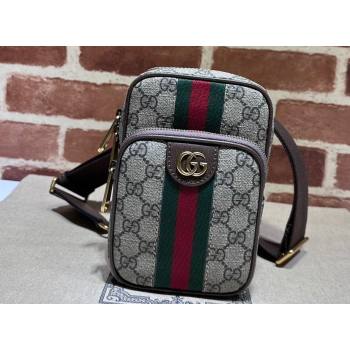 Gucci Ophidia GG mini bag with Web 752565 beige and ebony Supreme 2024 (dlh-23122237)
