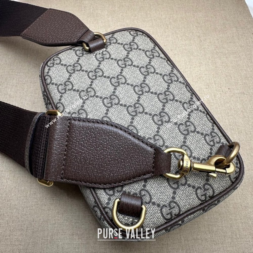 Gucci Ophidia GG mini bag with Web 752565 beige and ebony Supreme 2024 (dlh-23122237)