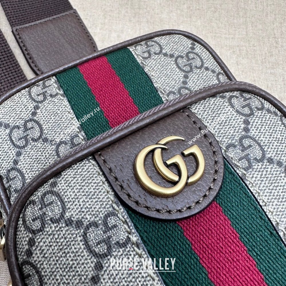 Gucci Ophidia GG mini bag with Web 752565 beige and ebony Supreme 2024 (dlh-23122237)