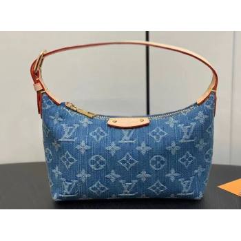 Louis Vuitton Monogram Denim Mini Moon Bag M82949 2024 (kiki-23122573)
