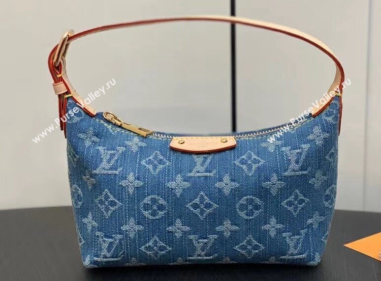 Louis Vuitton Monogram Denim Mini Moon Bag M82949 2024 (kiki-23122573)
