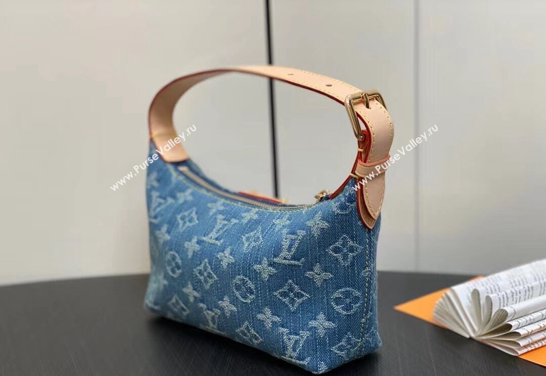 Louis Vuitton Monogram Denim Mini Moon Bag M82949 2024 (kiki-23122573)