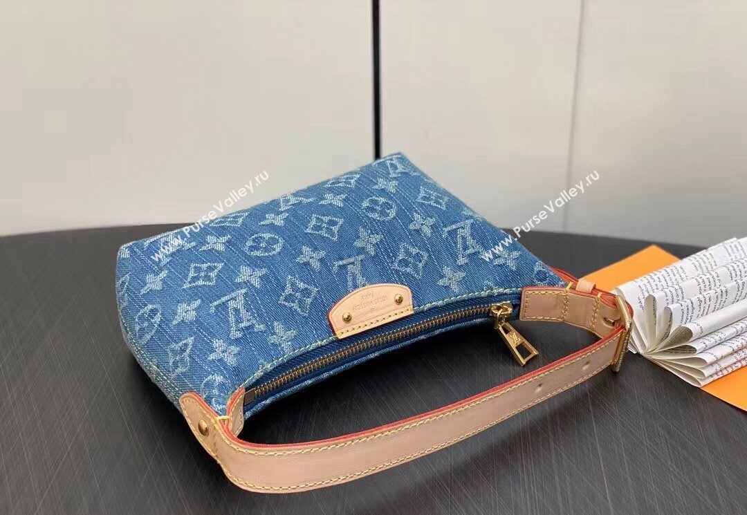 Louis Vuitton Monogram Denim Mini Moon Bag M82949 2024 (kiki-23122573)