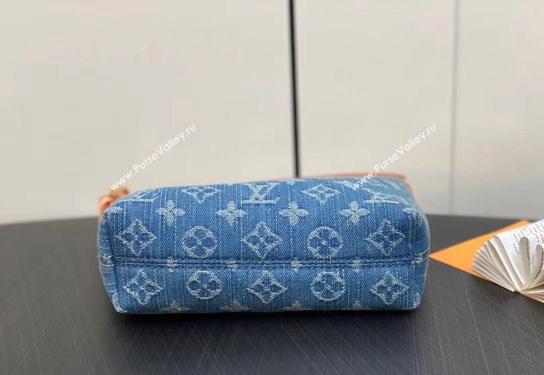 Louis Vuitton Monogram Denim Mini Moon Bag M82949 2024 (kiki-23122573)