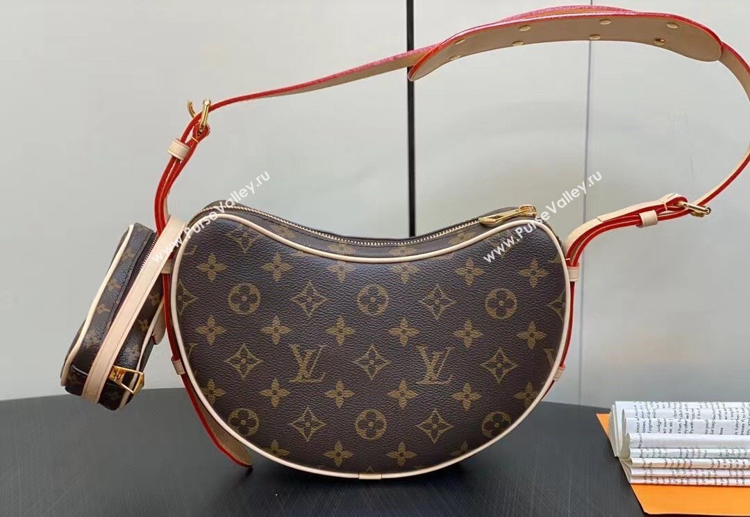 Louis Vuitton Monogram Canvas Croissant MM Bag M46828 2024 (kiki-23122570)