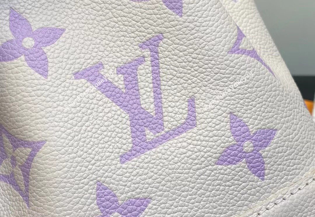 Louis Vuitton Monogram Empreinte leather Nano Noé Bag M82933 creamy/Purple 2024 (kiki-23122319)