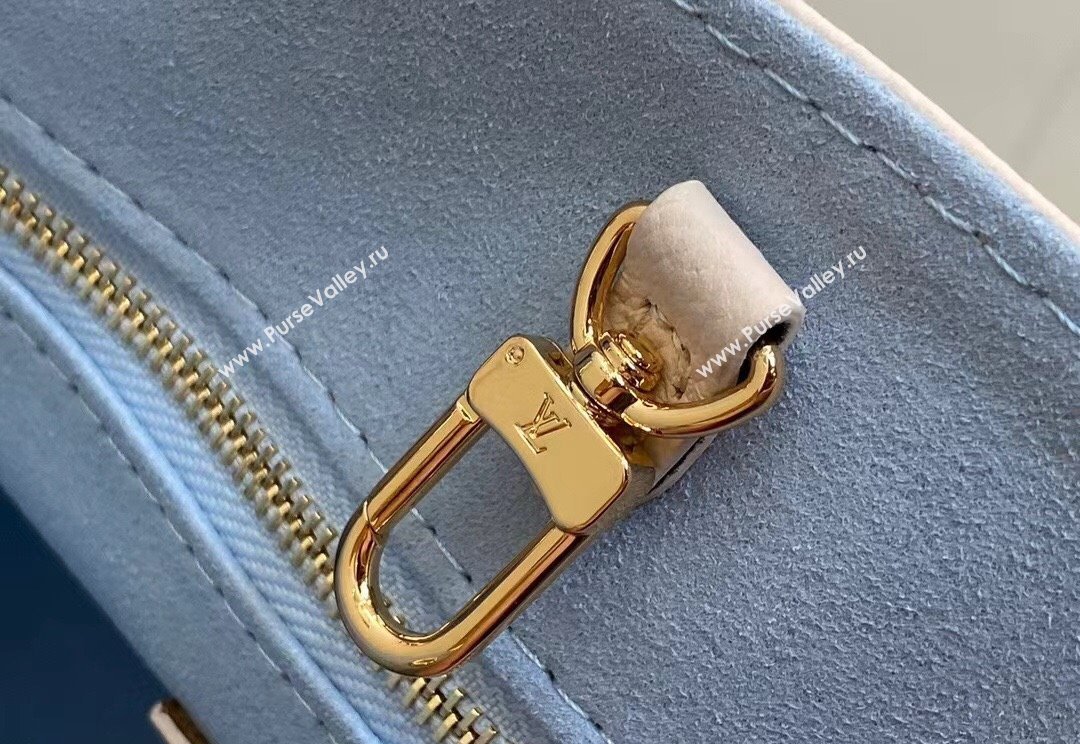 Louis Vuitton Monogram Empreinte leather OnTheGo PM Bag M45653 creamy/Blue 2024 (kiki-23122317)