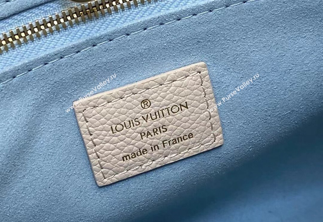 Louis Vuitton Monogram Empreinte leather OnTheGo PM Bag M45653 creamy/Blue 2024 (kiki-23122317)