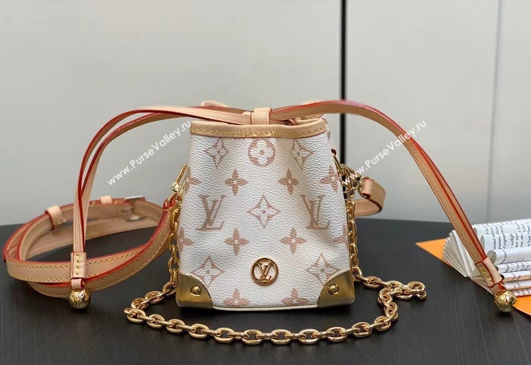Louis Vuitton Monogram canvas Noé Purse LV Charms Bag M83227 2024 (kiki-23122305)