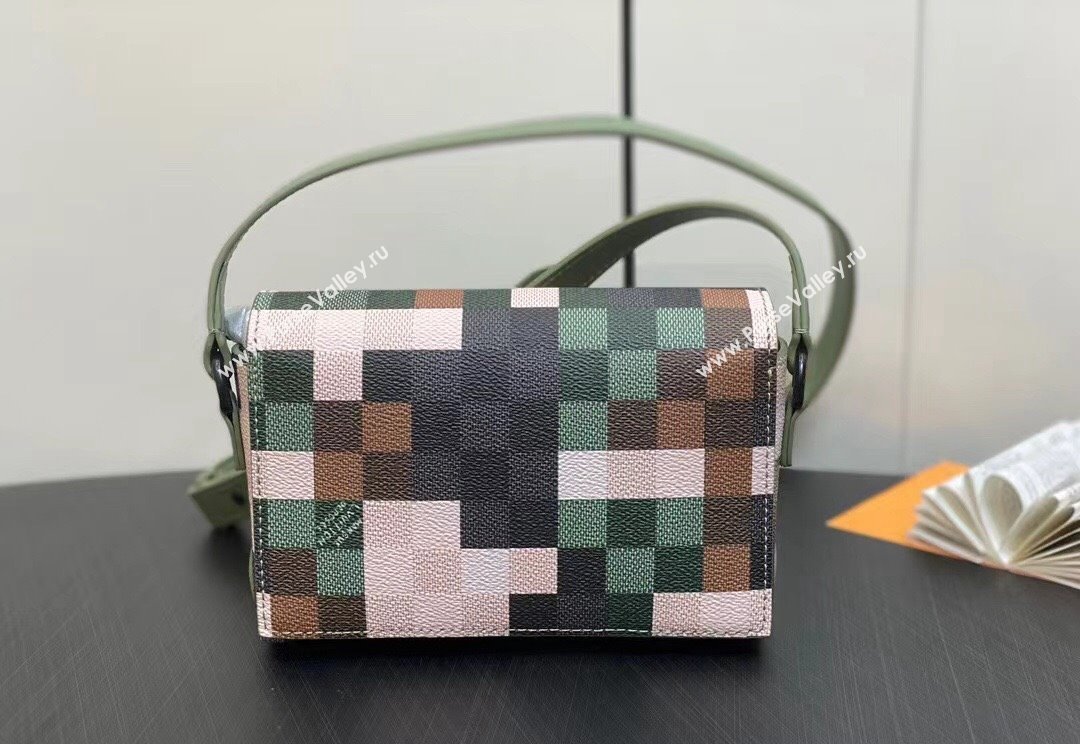 Louis Vuitton Canvas Steamer Messenger Bag M83172 Green 2024 (kiki-23122301)