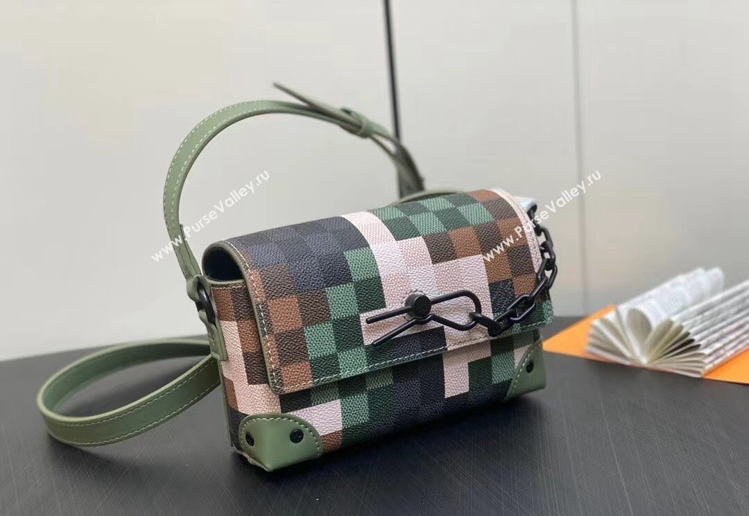 Louis Vuitton Canvas Steamer Messenger Bag M83172 Green 2024 (kiki-23122301)