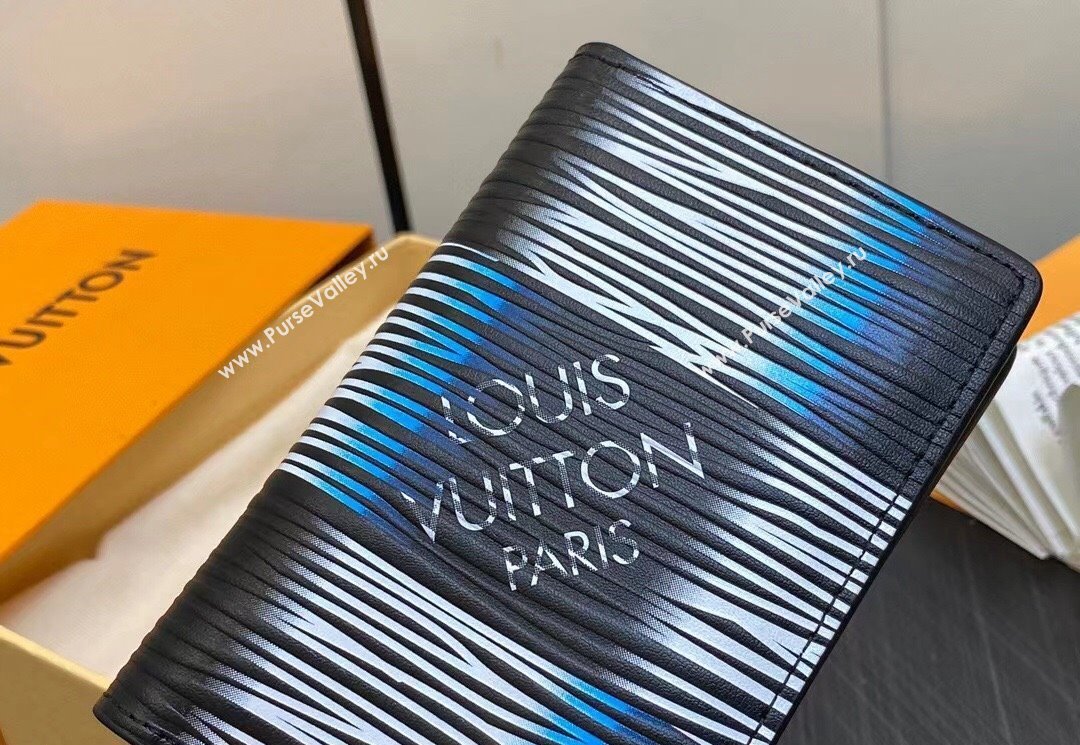 Louis Vuitton Damier Rush Epi XL Leather Pocket Organizer Wallet M82822 Blue Moon 2024 (kiki-23122565)