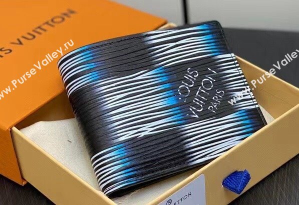 Louis Vuitton Damier Rush Epi XL Leather Slender Wallet M82821 Blue Moon 2024 (kiki-23122564)