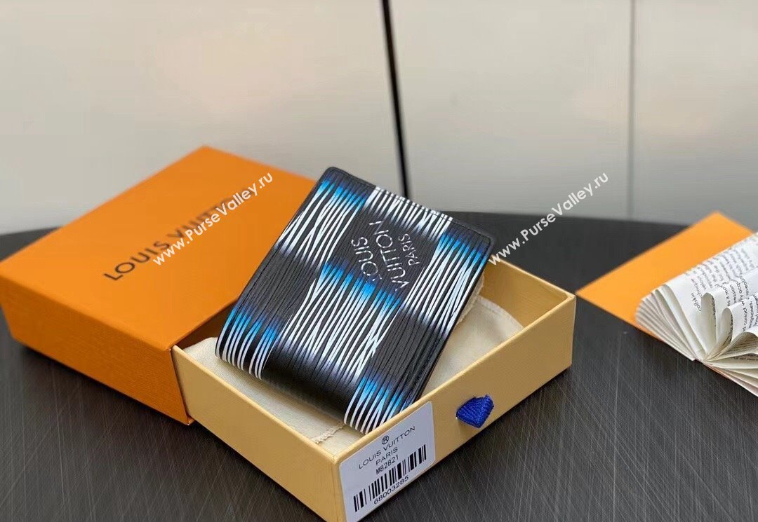 Louis Vuitton Damier Rush Epi XL Leather Slender Wallet M82821 Blue Moon 2024 (kiki-23122564)