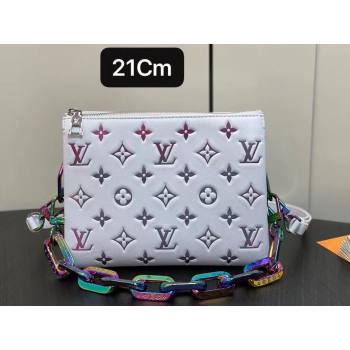 Louis Vuitton Lambskin Coussin BB Bag M23617 LV Ski Gray 2024 (kiki-23122315)