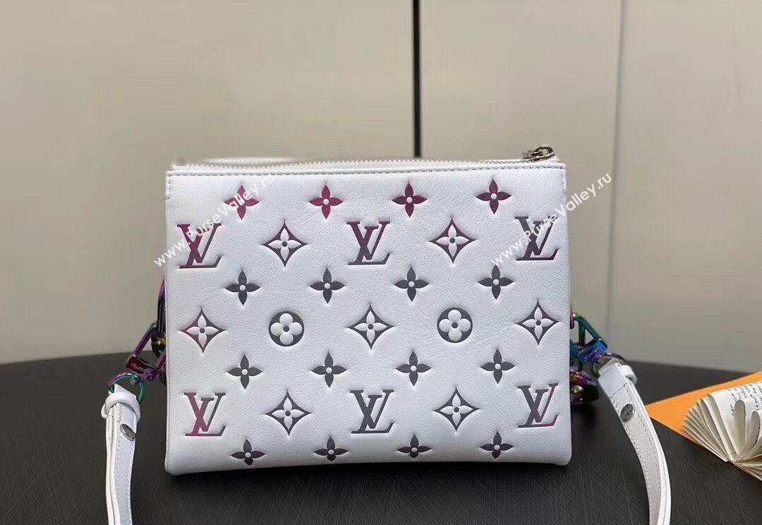 Louis Vuitton Lambskin Coussin BB Bag M23617 LV Ski Gray 2024 (kiki-23122315)