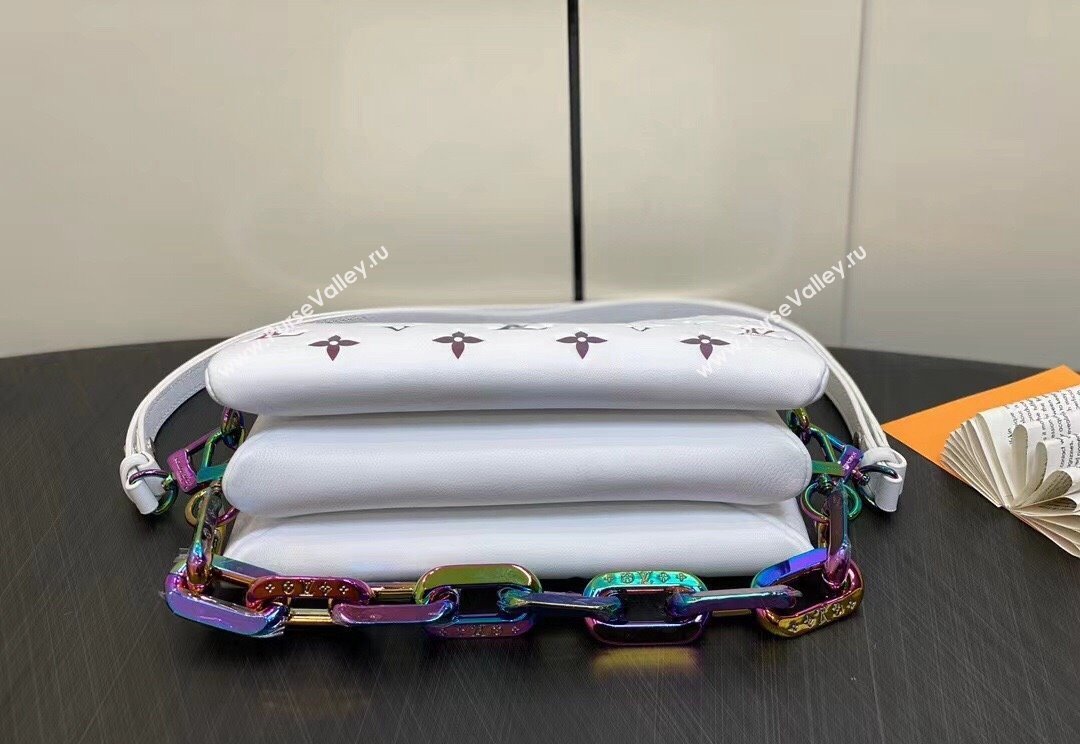 Louis Vuitton Lambskin Coussin BB Bag M23617 LV Ski Gray 2024 (kiki-23122315)