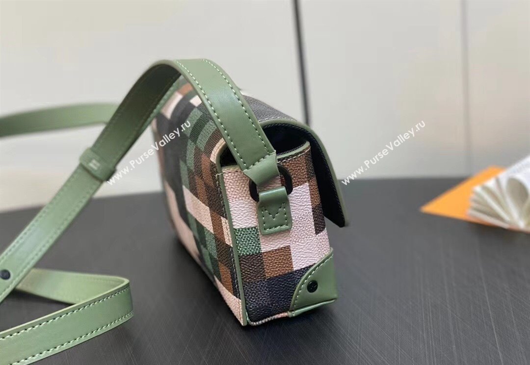 Louis Vuitton Canvas Steamer Messenger Bag M83172 Green 2024 (kiki-23122301)