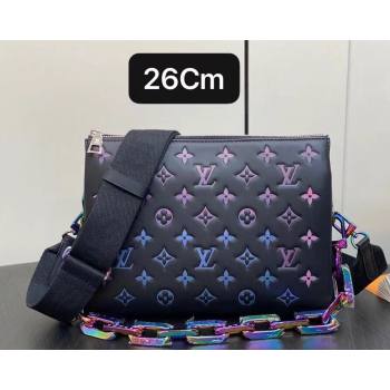 Louis Vuitton Lambskin Coussin PM Bag M23618 LV Ski Black 2024 (kiki-23122314)