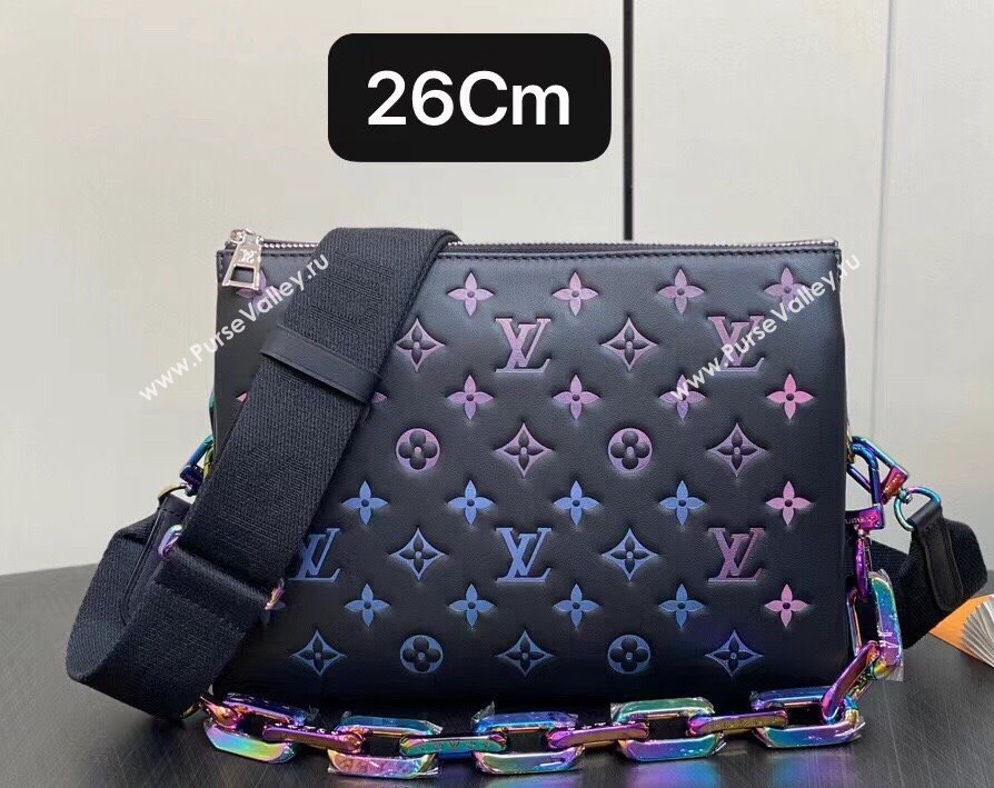 Louis Vuitton Lambskin Coussin PM Bag M23618 LV Ski Black 2024 (kiki-23122314)