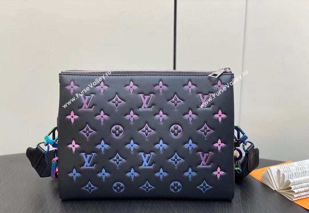 Louis Vuitton Lambskin Coussin PM Bag M23618 LV Ski Black 2024 (kiki-23122314)