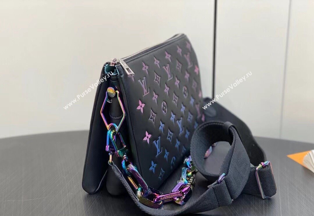 Louis Vuitton Lambskin Coussin PM Bag M23618 LV Ski Black 2024 (kiki-23122314)