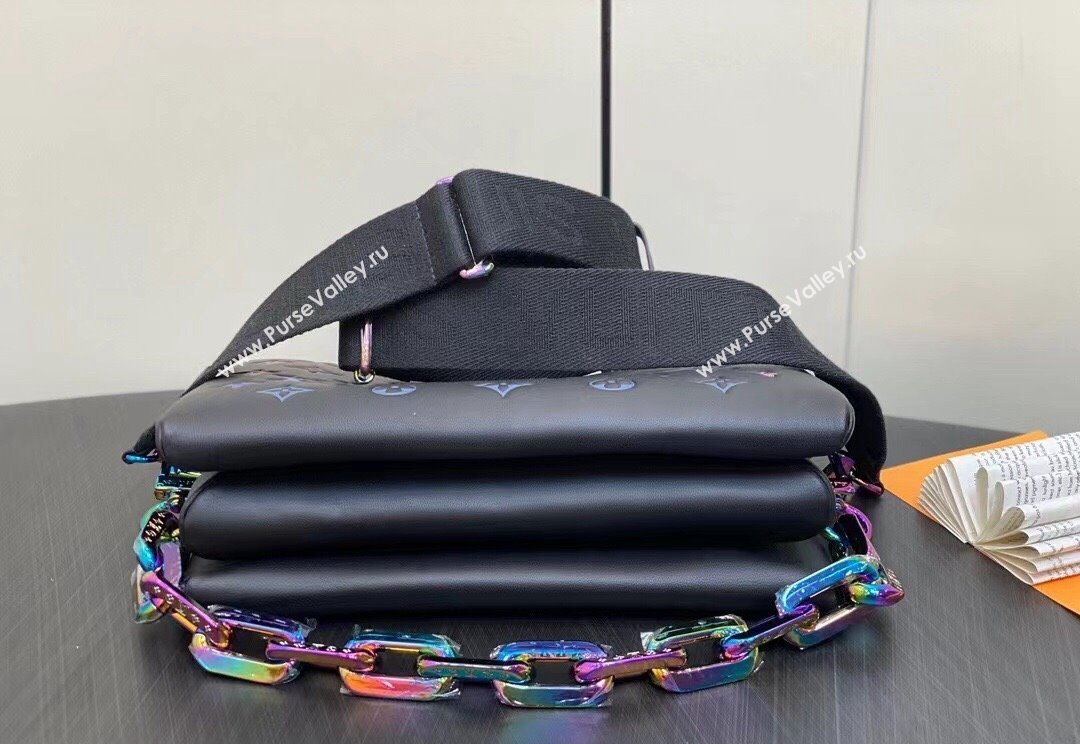 Louis Vuitton Lambskin Coussin PM Bag M23618 LV Ski Black 2024 (kiki-23122314)