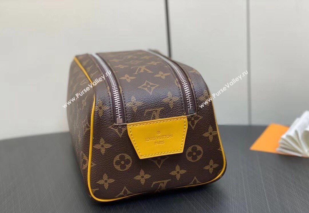 Louis Vuitton Monogram canvas Dopp Kit Toilet Pouch Bag M46764 Yellow 2024 (kiki-23122308)