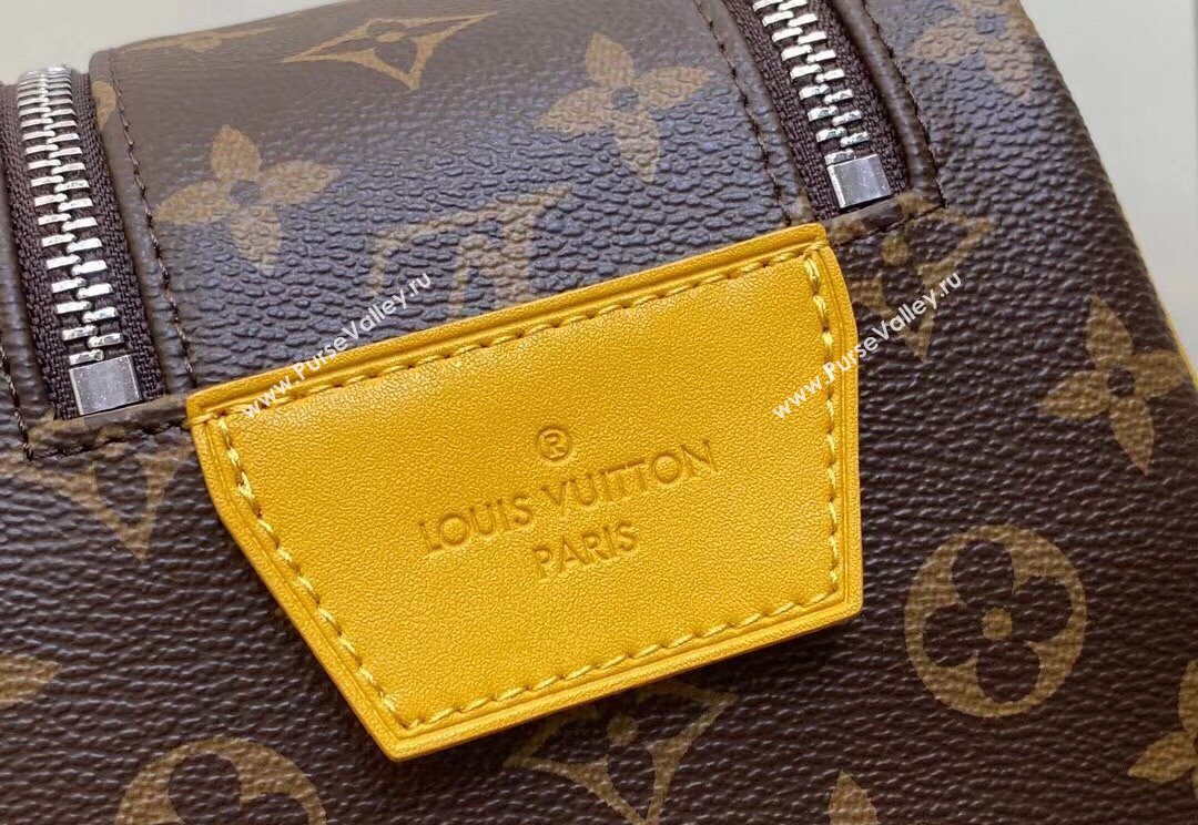 Louis Vuitton Monogram canvas Dopp Kit Toilet Pouch Bag M46764 Yellow 2024 (kiki-23122308)