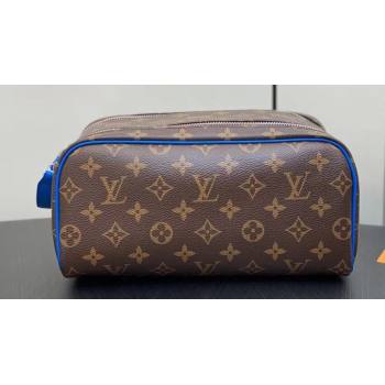 Louis Vuitton Monogram canvas Dopp Kit Toilet Pouch Bag M46763 Blue 2024 (kiki-23122310)