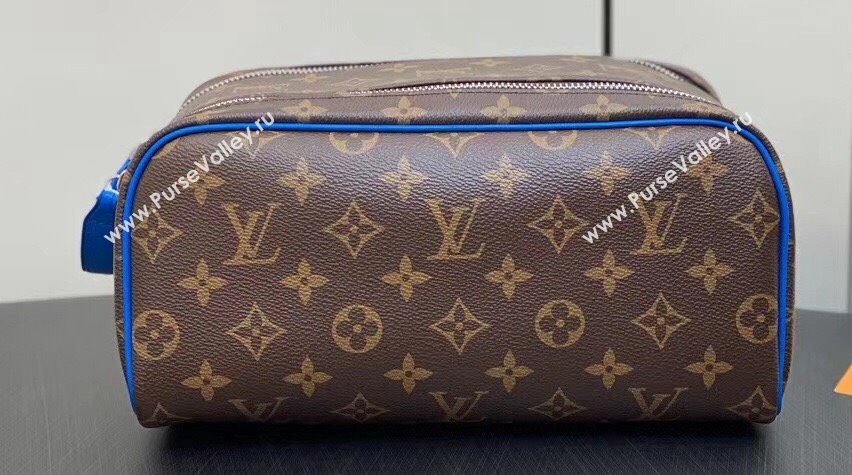 Louis Vuitton Monogram canvas Dopp Kit Toilet Pouch Bag M46763 Blue 2024 (kiki-23122310)