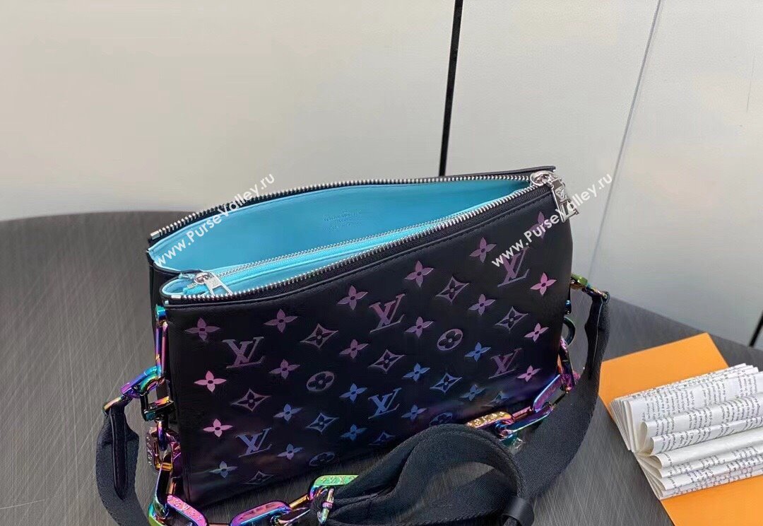 Louis Vuitton Lambskin Coussin PM Bag M23618 LV Ski Black 2024 (kiki-23122314)