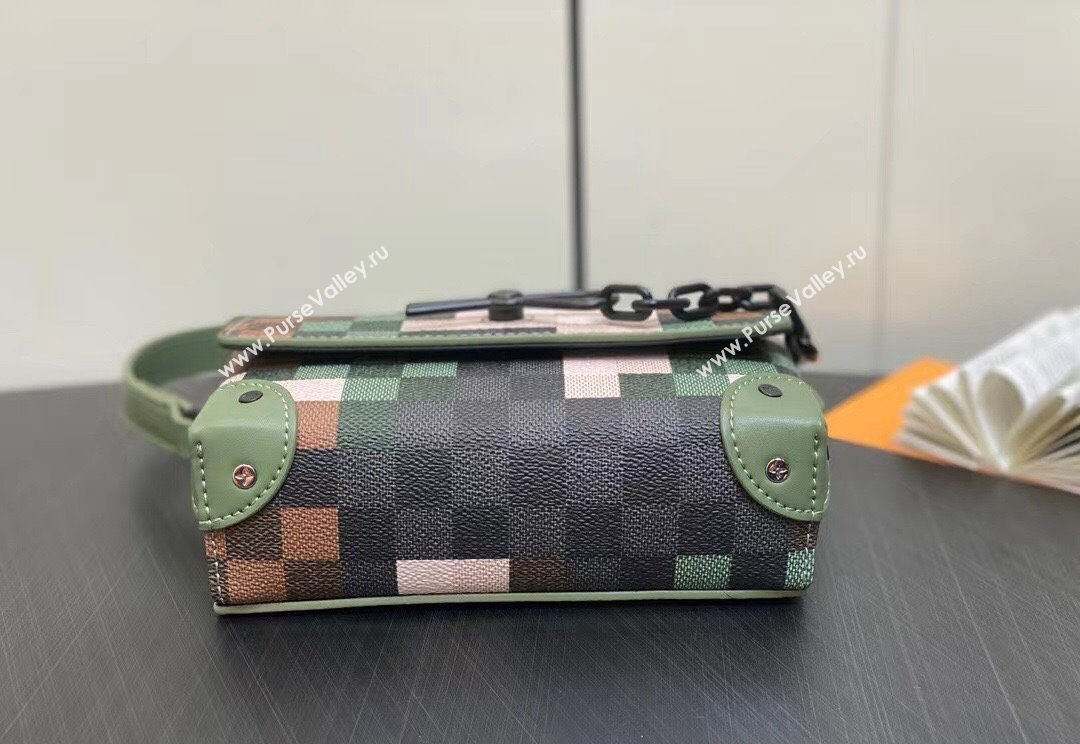 Louis Vuitton Canvas Steamer Messenger Bag M83172 Green 2024 (kiki-23122301)