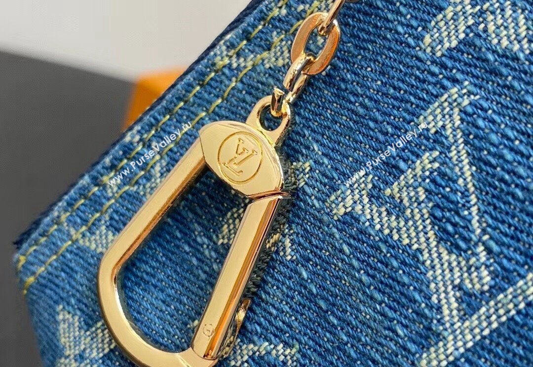 Louis Vuitton Monogram Denim Key Pouch M82961 2024 (kiki-23122576)