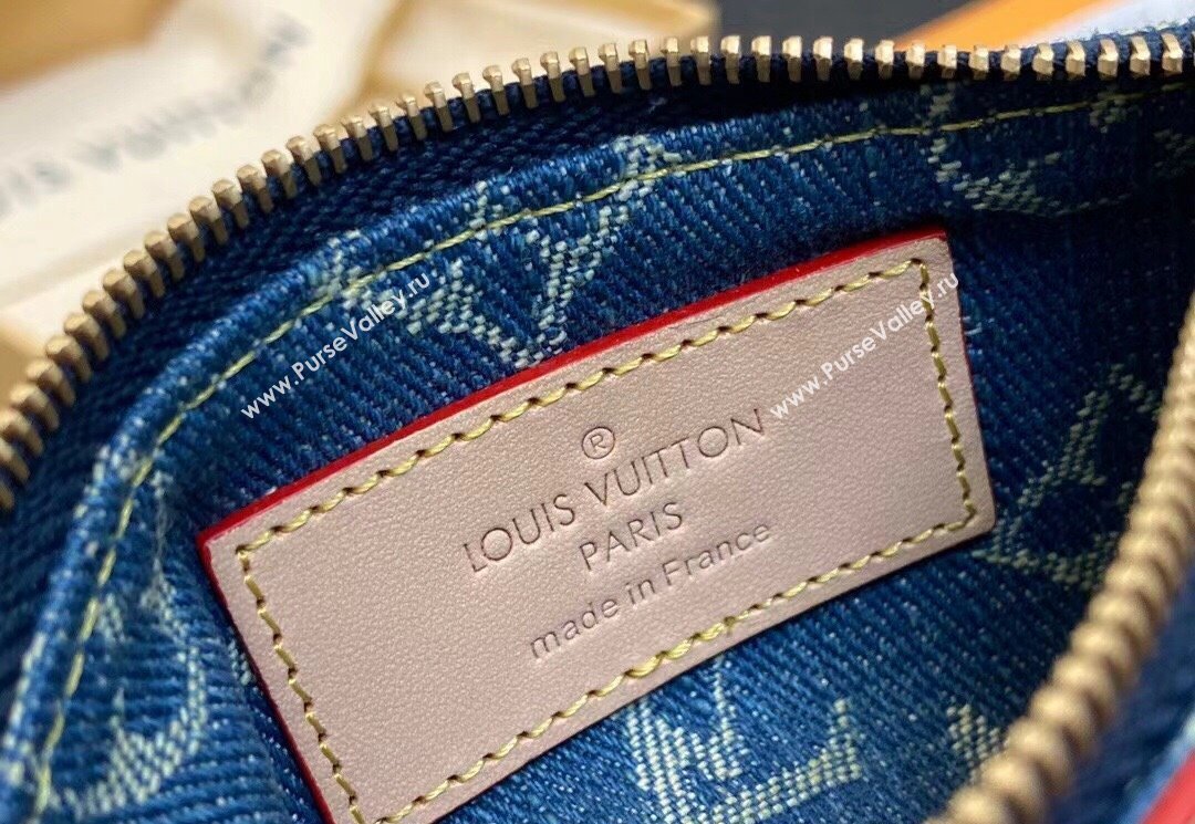 Louis Vuitton Monogram Denim Key Pouch M82961 2024 (kiki-23122576)