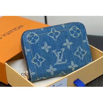 Louis Vuitton Monogram Denim Zippy Coin Purse M82957 2024 (kiki-23122575)
