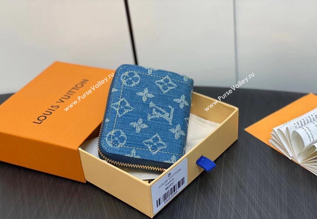 Louis Vuitton Monogram Denim Zippy Coin Purse M82957 2024 (kiki-23122575)