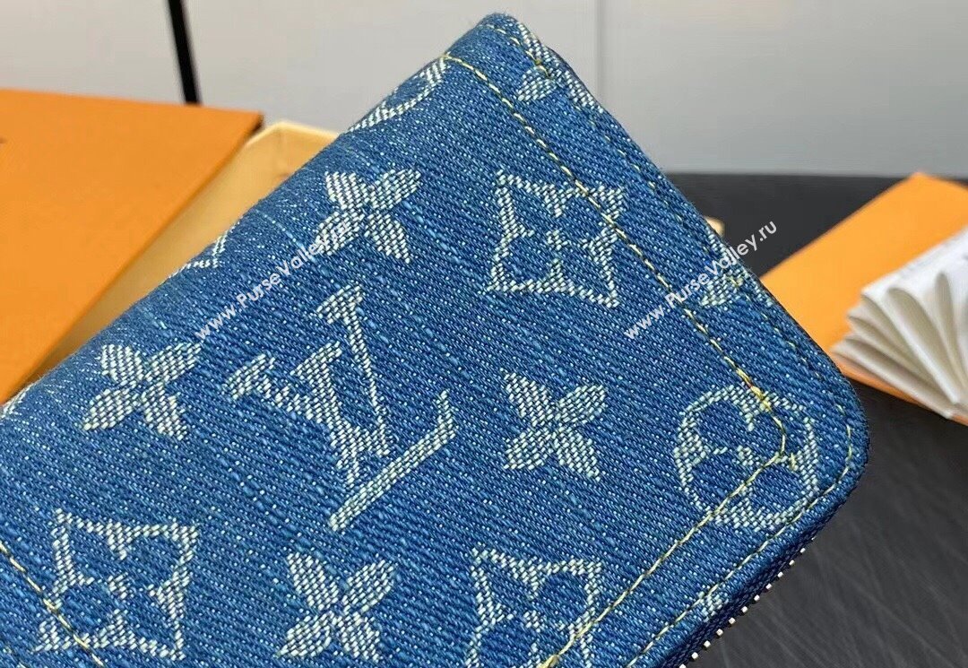 Louis Vuitton Monogram Denim Zippy Coin Purse M82957 2024 (kiki-23122575)